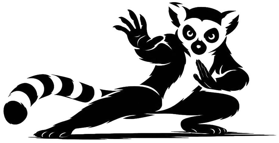 Kung Fu Kattas Maskottchen